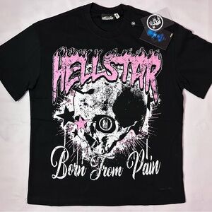 Hellstar Black Graphic T-Shirt